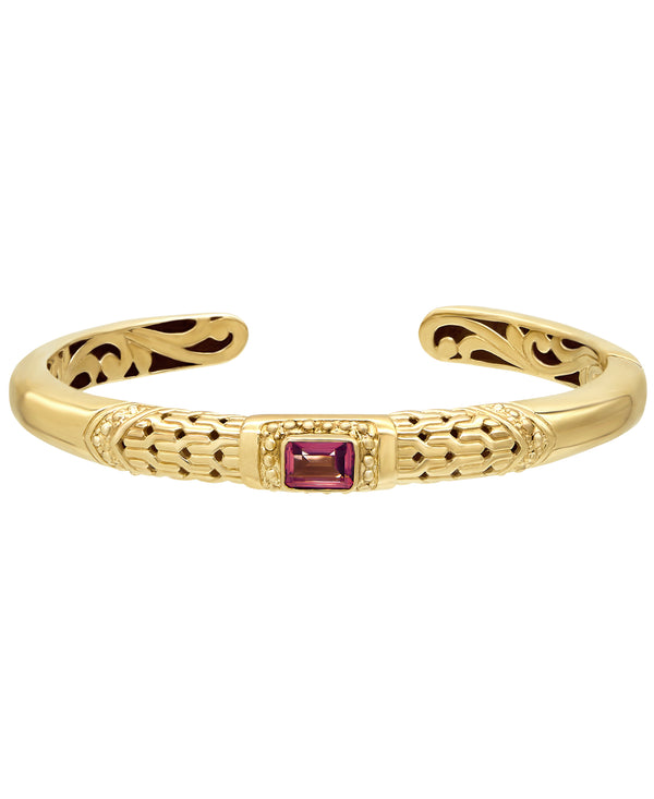 Bali Gemstones Cuff Bracelet