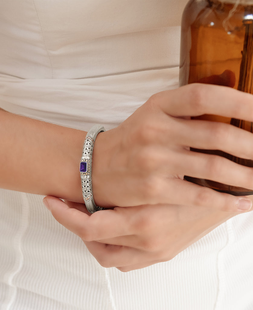 DEVATA Bali Jewelry  Dragon Bone Gemstone Cuff Bracelet