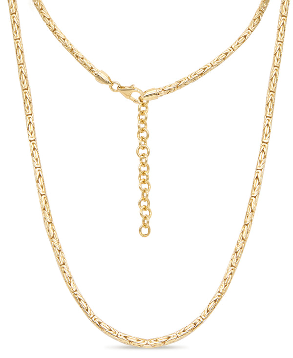 (OUTLET SALE) Byzantine Chain Necklace 2.5mm Round