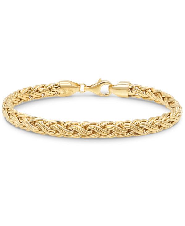 (OUTLET SALE) Double Wheat Chain Bracelet 6mm Oval